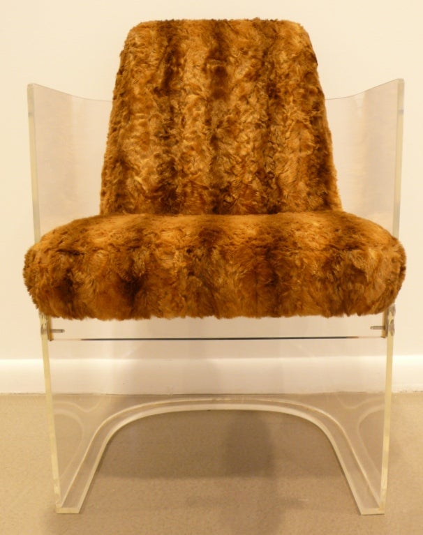 Set of Eight Vladimir Kagan Lucite Barrel Chairs
