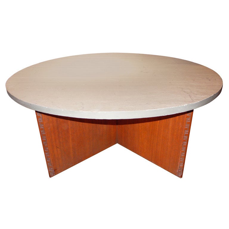 Frank Lloyd Wright Cocktail Table With Slate Top at 1stDibs | frank lloyd  wright coffee table