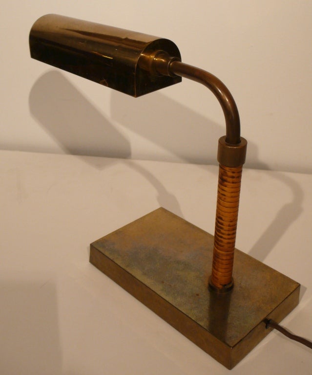 Cane Chapman Desk Lamp