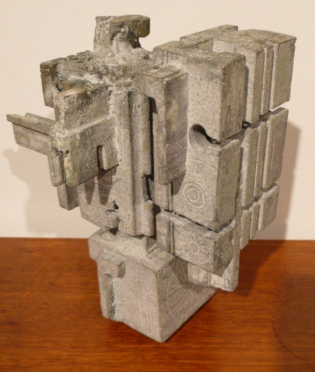 Cast One-Off Brutalist Sculpture by Don Drumm