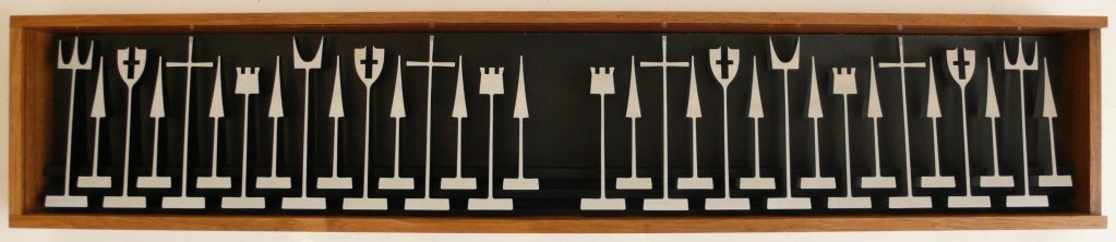 American Austin Cox Modernist Chess Set