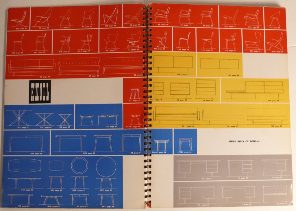 American 1950 Knoll Index of Designs