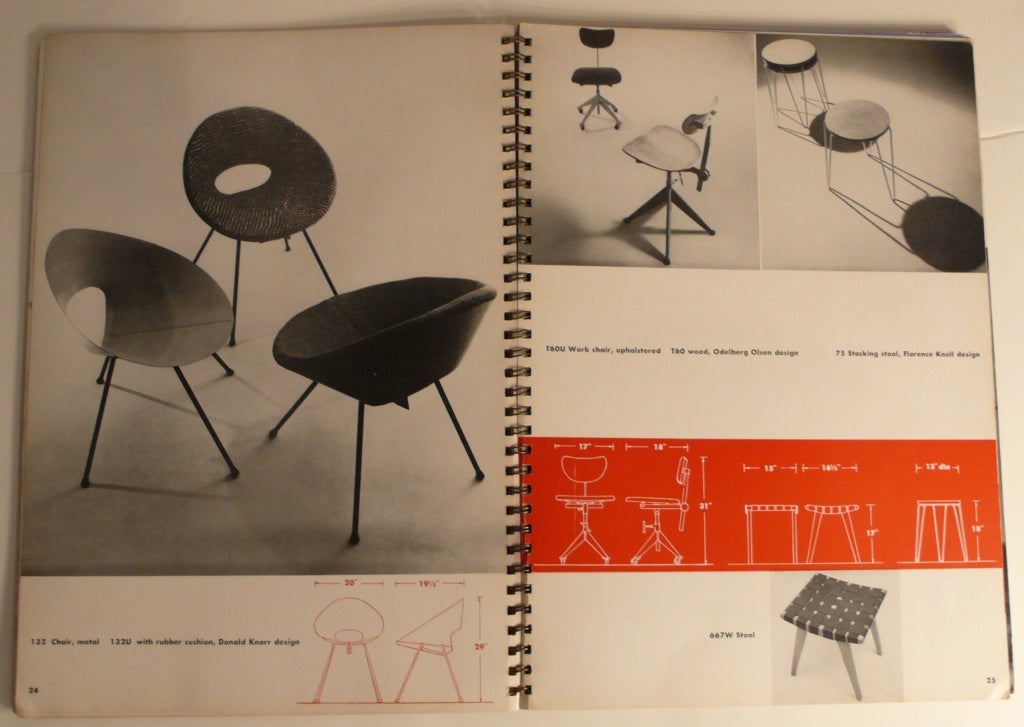 Mid-20th Century 1950 Knoll Index of Designs