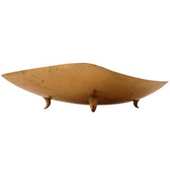 Footed Brass Bowl by Karl Hagenauer