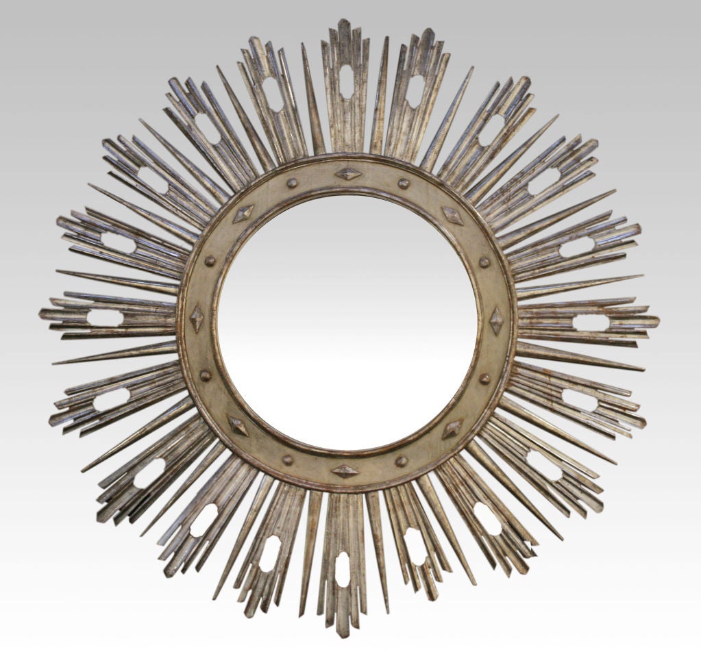 A Monumental Silver Gilt Starburst
