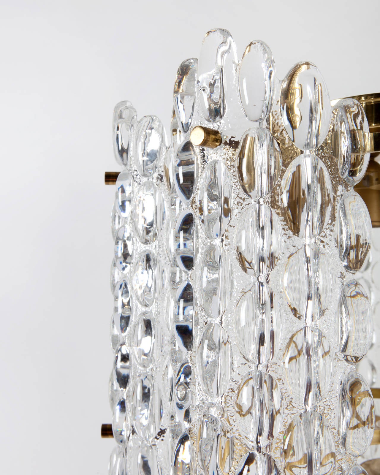 Orrefors Chandelier with Vintage Austrian Glass Designed by Carl Fagerlund In Good Condition In New York, NY