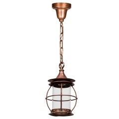 An antique copper lantern