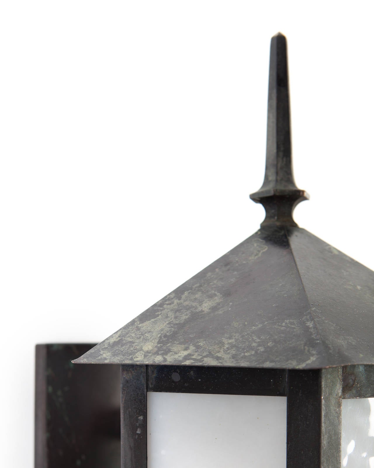 Early 20th Century Blackened Exterior Wall Lanterns, Circa 1920