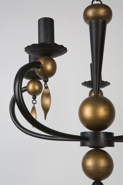 A vintage five-light chandelier 2