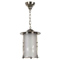 An antique silverplate lantern 1