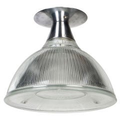 Vintage Flush mounted holophane fixture