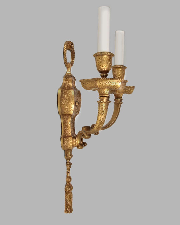 American Gilded Caldwell Sconces