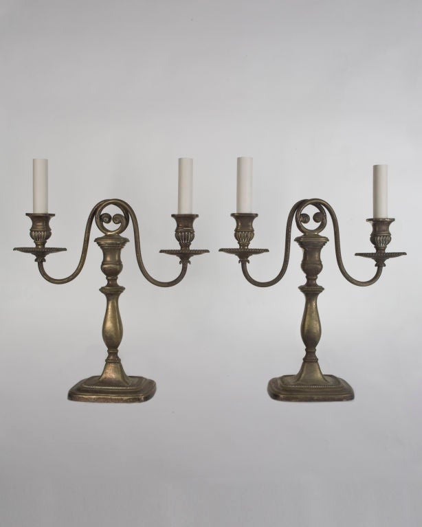 A pair of silverplate candelabra by E. F. Caldwell In Good Condition In New York, NY