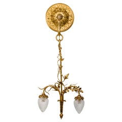 Two-Arm Gilt Bronze Sconce