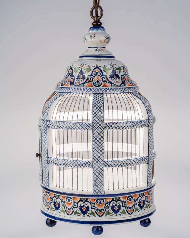 American Ceramic Birdcage Lantern