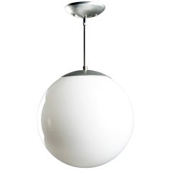Modern White Globe Pendant