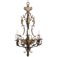 Large 12-Light Chandelier by E. F. Caldwell