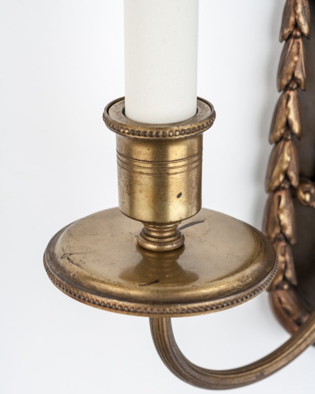 Pair of Brass Sconces by E. F. Caldwell In Good Condition In New York, NY