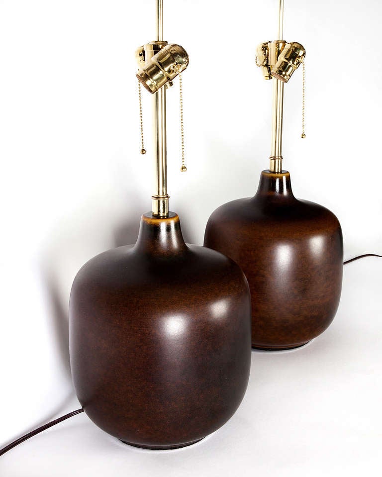 Ceramic Table Lamps In Excellent Condition In New York, NY