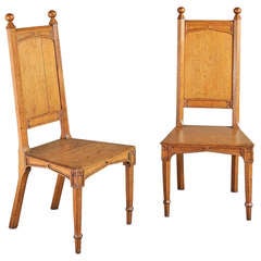 Antique Gothic Hall Chairs