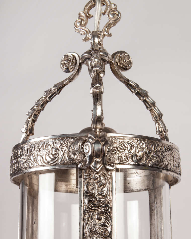 Antique Silverplate Lantern In Good Condition In New York, NY