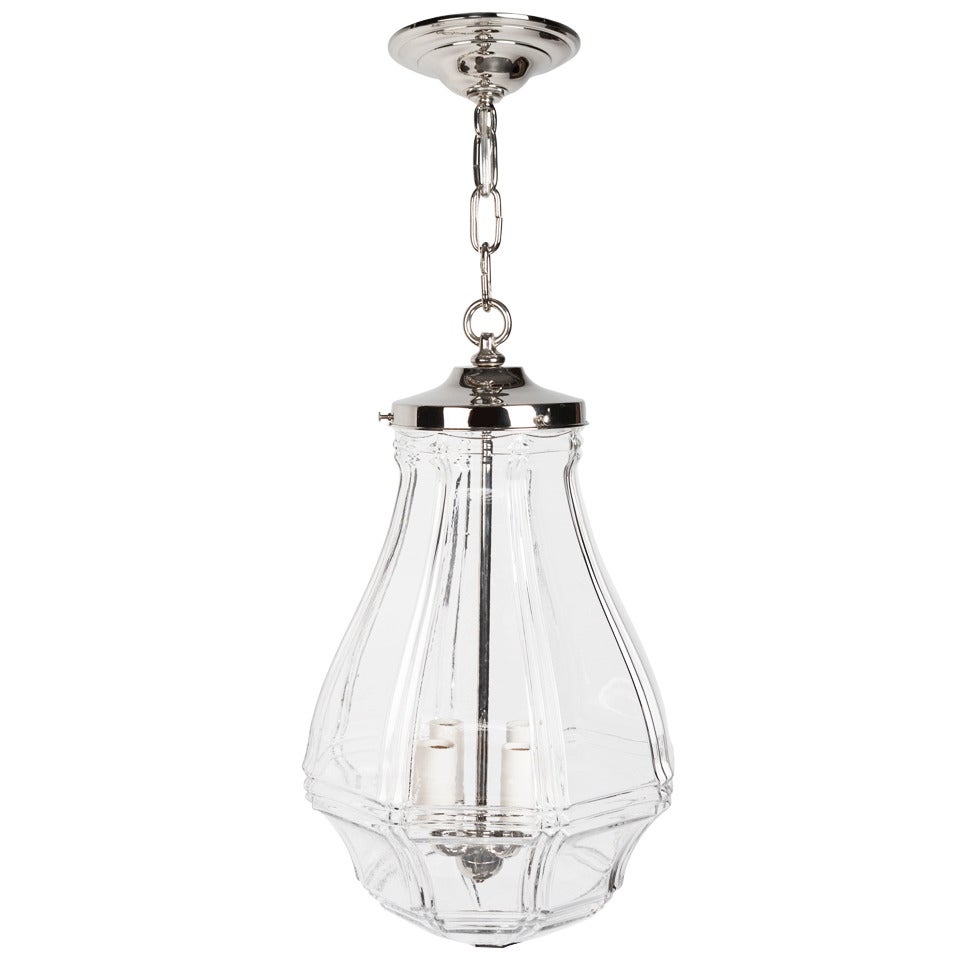 Octagonal Glass Pendant