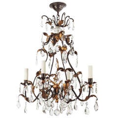 A Four-light Crystal Chandelier 7