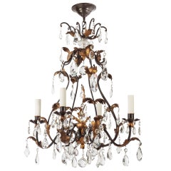 A Four-light Crystal Chandelier