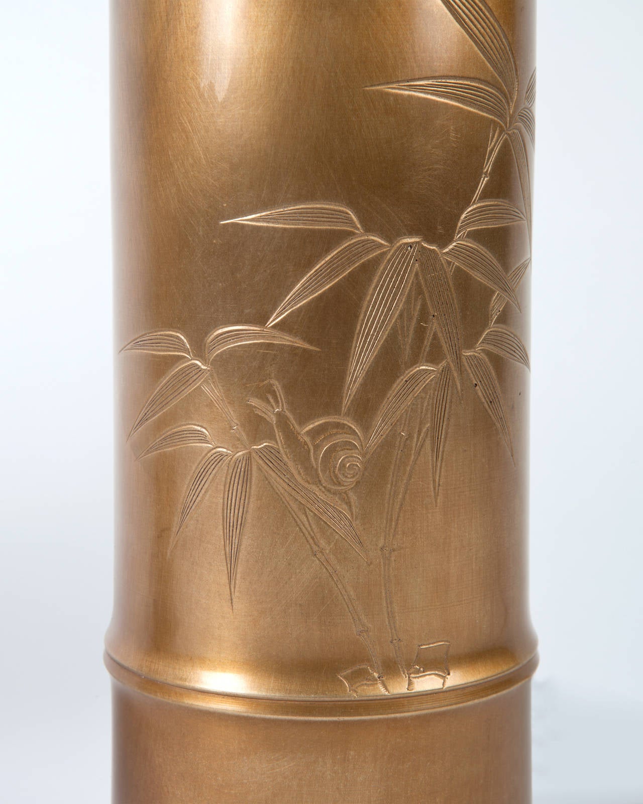 20th Century Brass Bamboo Lamps