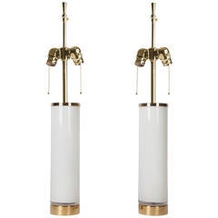 White Glass Bergboms Lamps