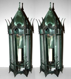Pair of Outdoor Wall Lanterns