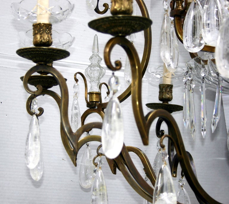 Large Rock Crystal Chandelier 2