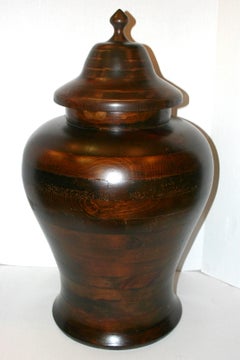 Large Wooden Urn