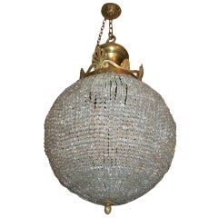 Large Neoclassic Crystal Lantern