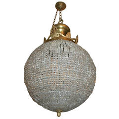 Large Neoclassic Crystal Lantern 1