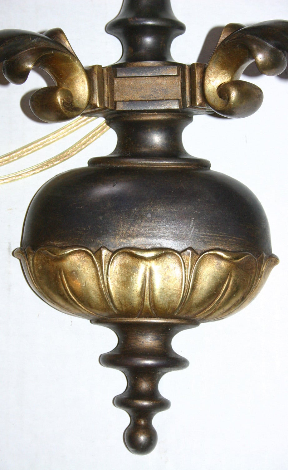 Gilt Pair of Neoclassic Sconces For Sale