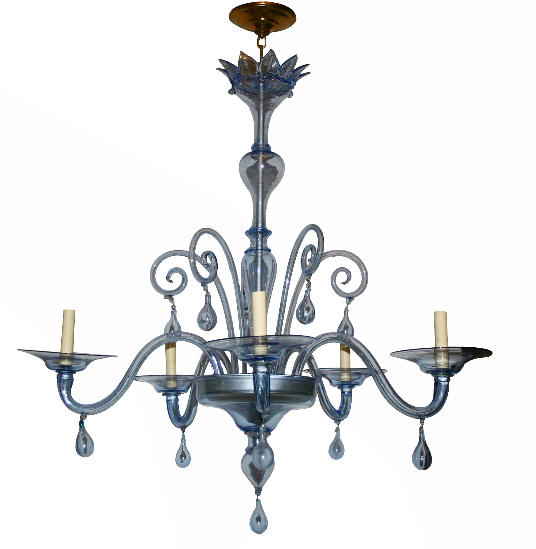 Blue Murano Chandelier