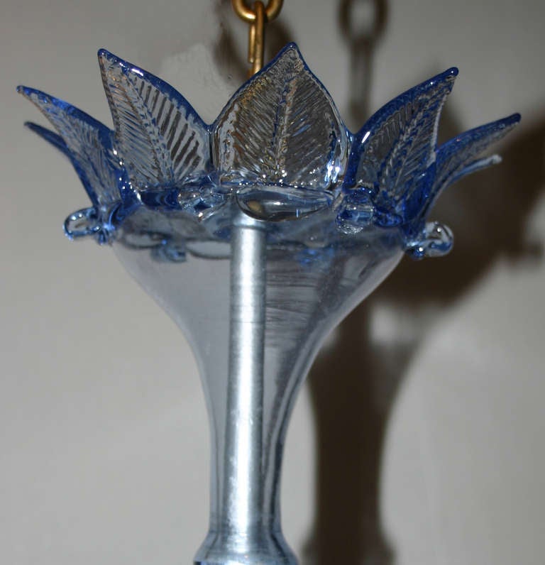 Italian Blue Murano Chandelier