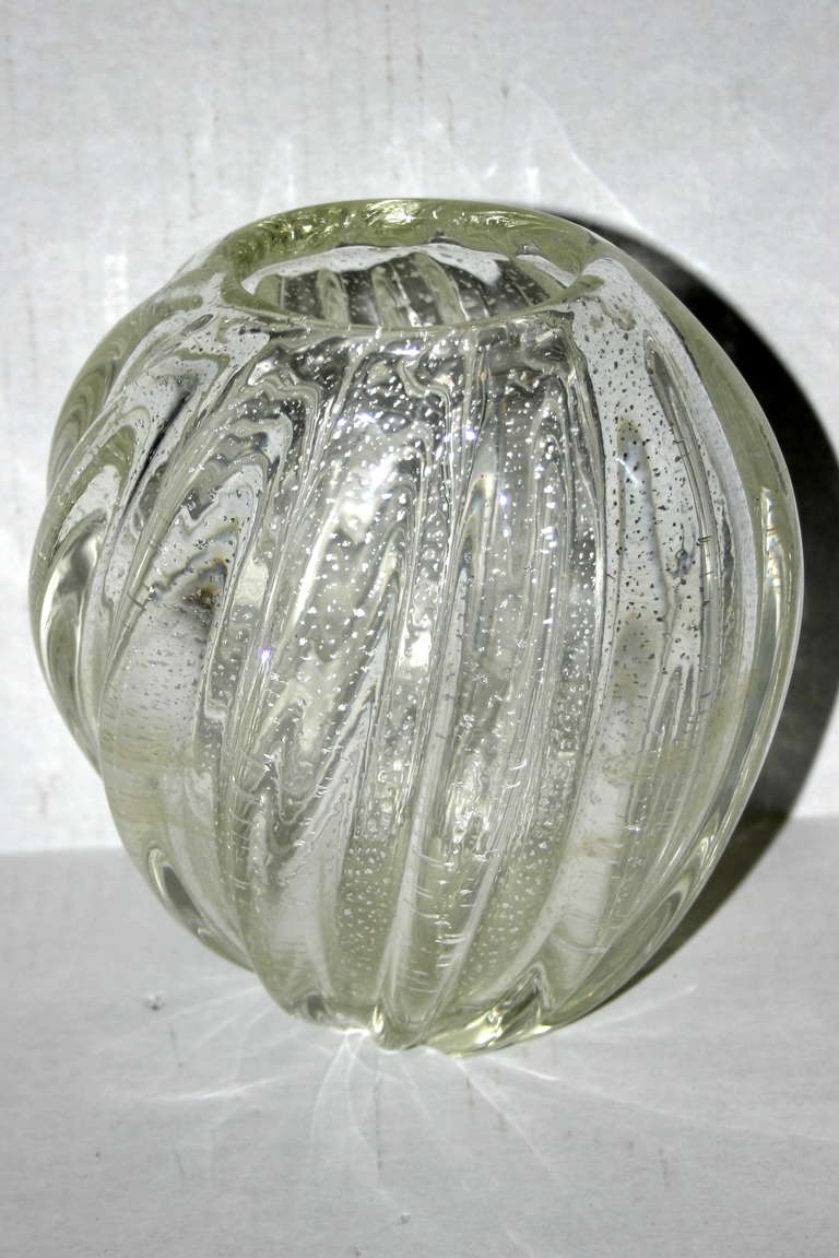Italian Murano Glass Vase For Sale