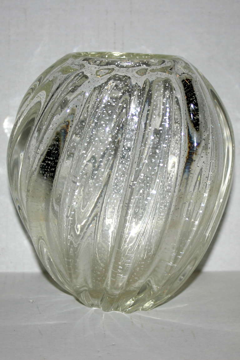 Mid-20th Century Murano Glass Vase For Sale