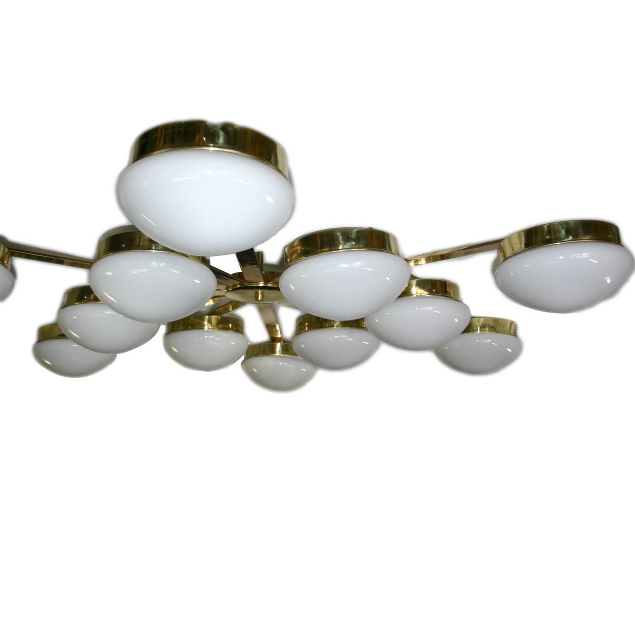 large semi flush mount chandelier