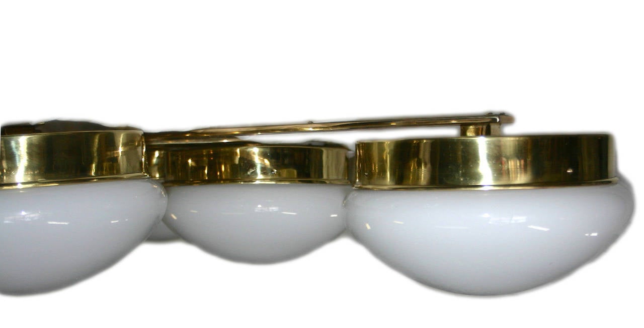 Metà XX secolo Grande lampada semi-lush in stile moderno in vendita