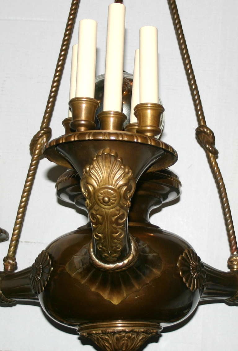 French Large Neoclassic Chandelier For Sale