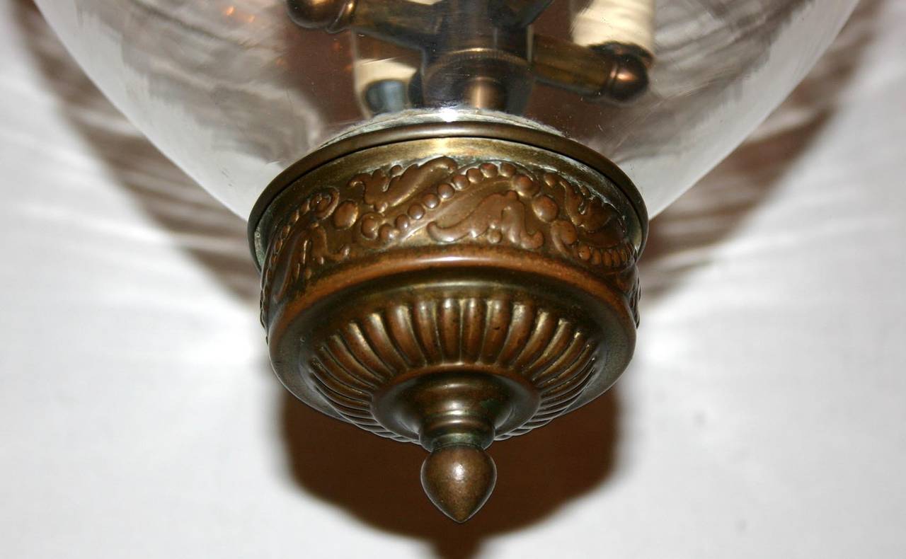20th Century Blown Glass Lantern For Sale