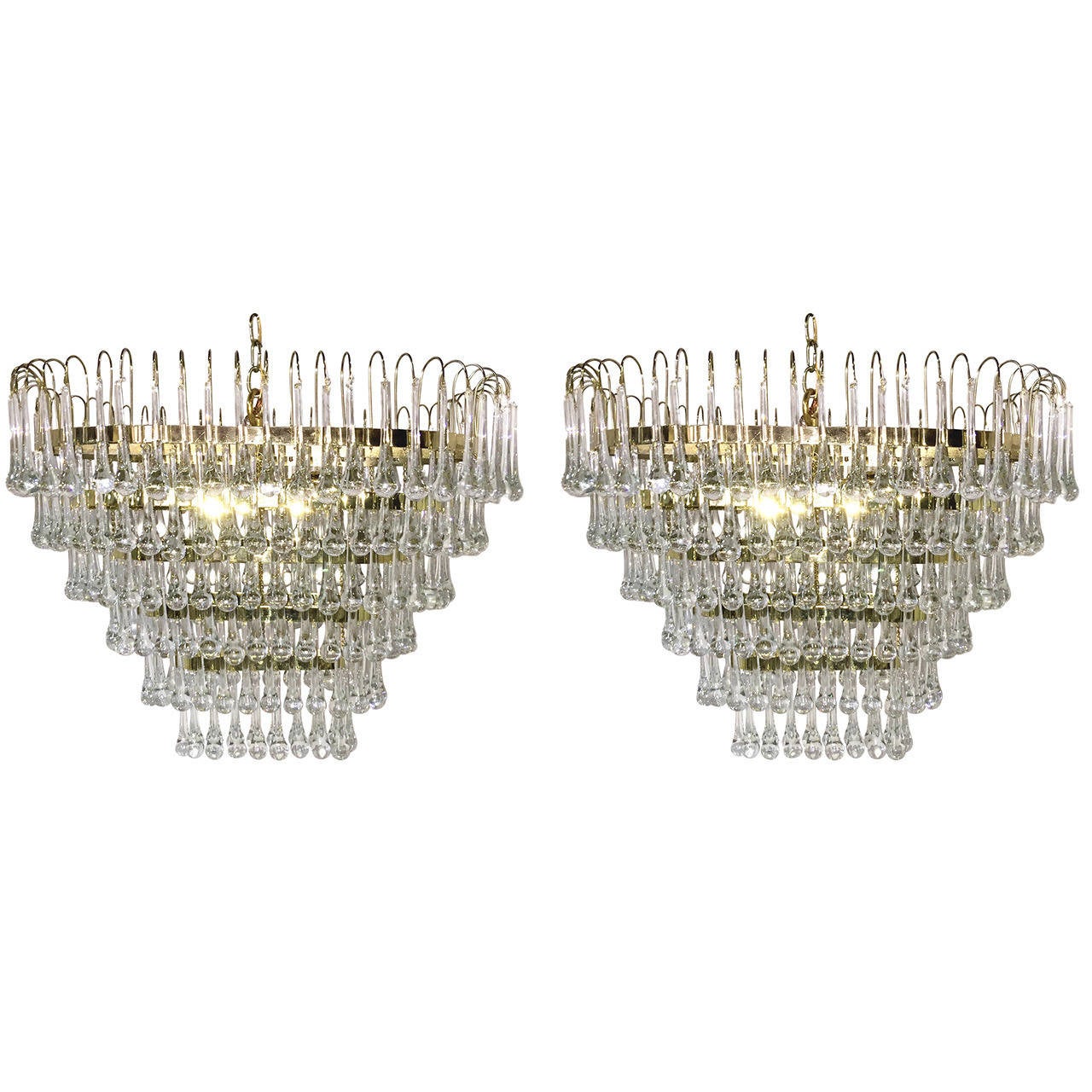 Pair of Oval Light Fixtures