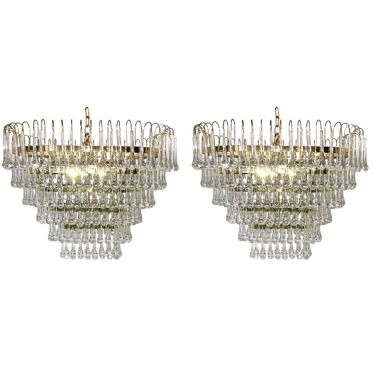 Pair of Oval Light Fixtures For Sale