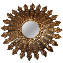 Antique Gilt Sunburst Mirror