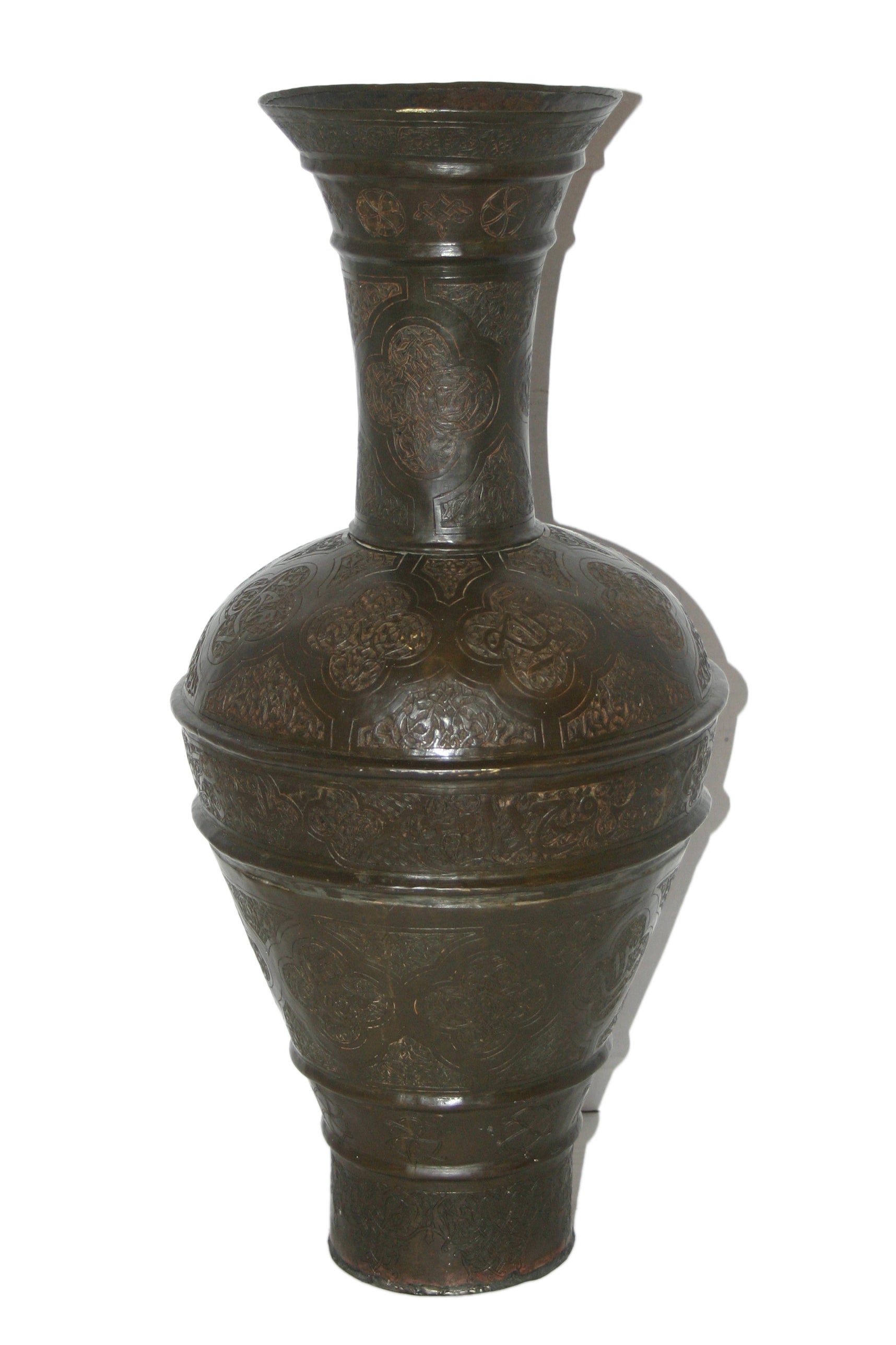 Hammered Brass Vase 64 For Sale on 1stDibs