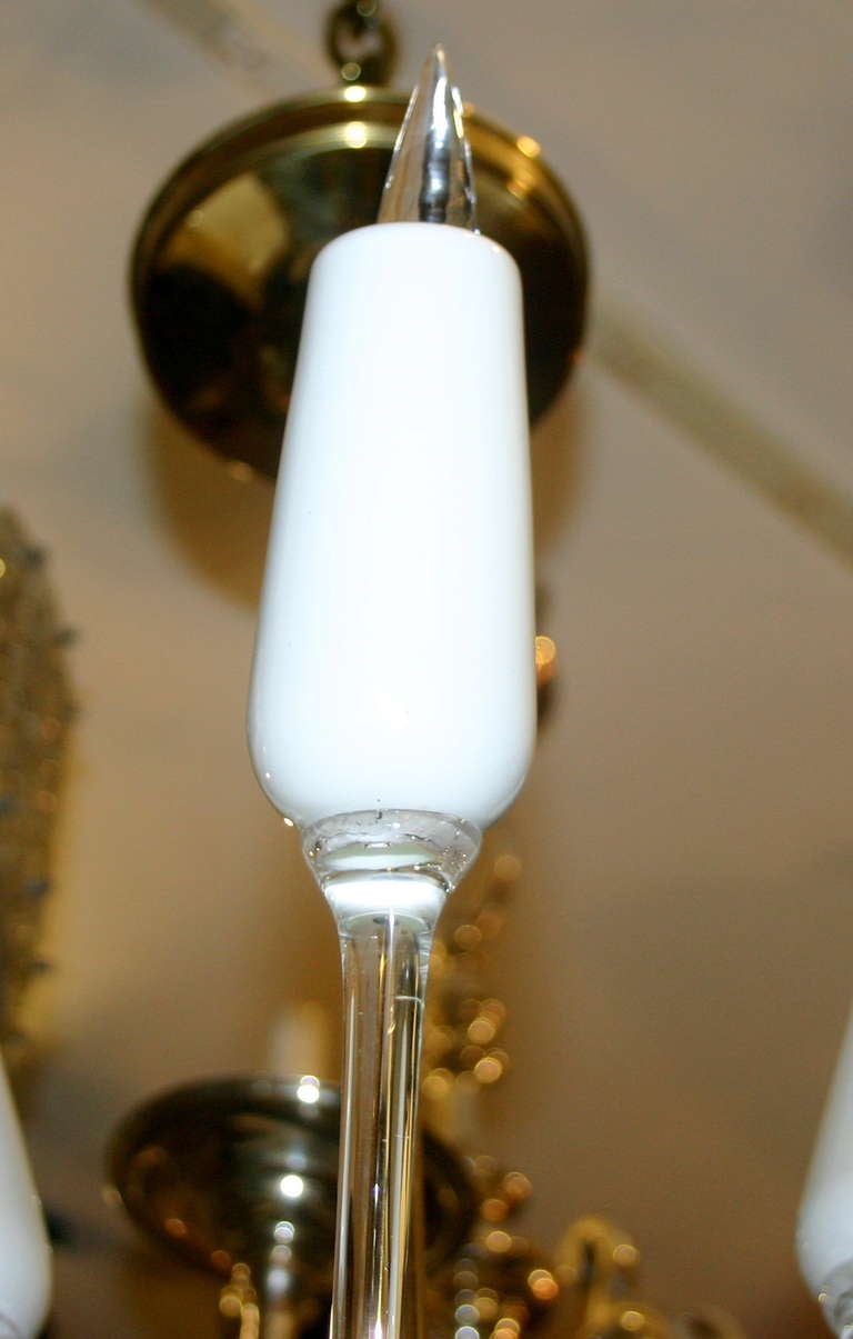 Luminaire en verre de Murano du milieu du siècle Bon état - En vente à New York, NY