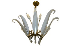 Vintage Midcentury Murano Glass Light Fixture